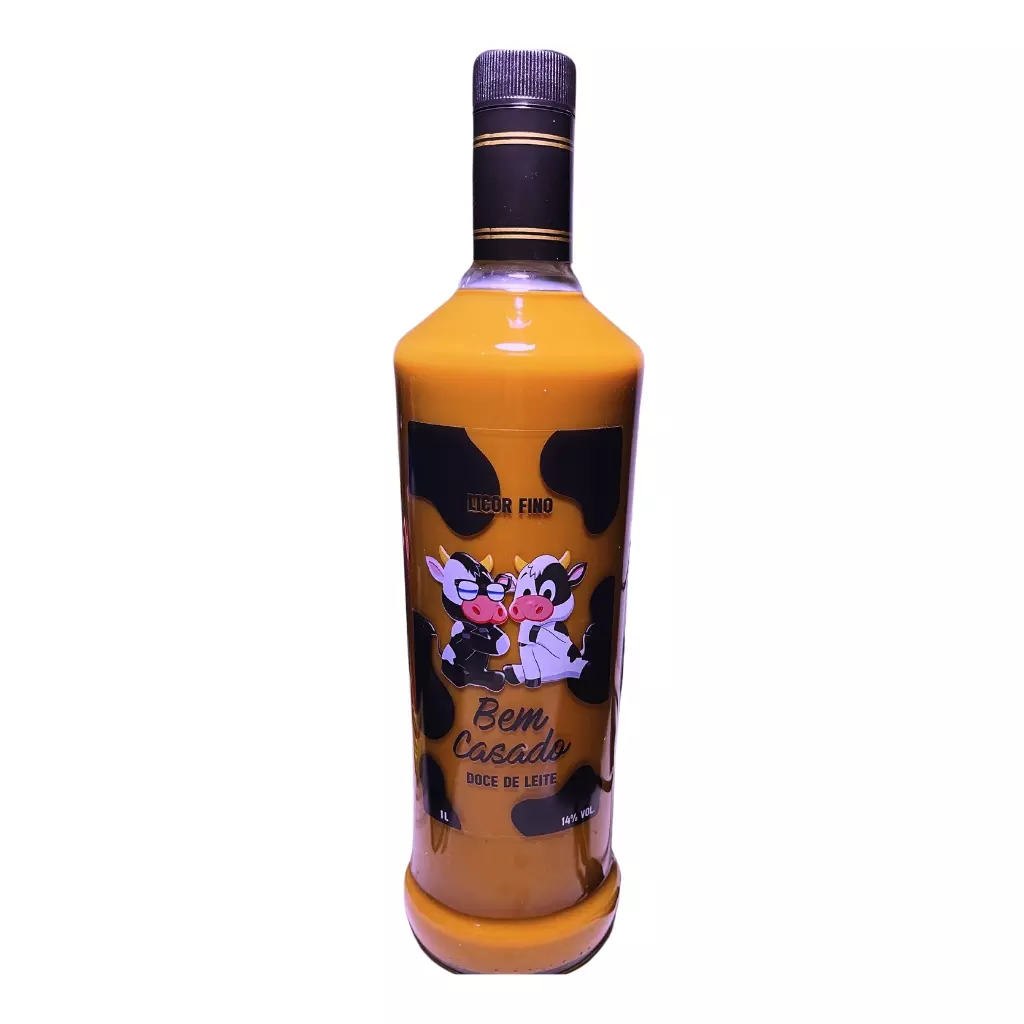 Licor da vaquinha Bem Casado 1l Doce De Leite